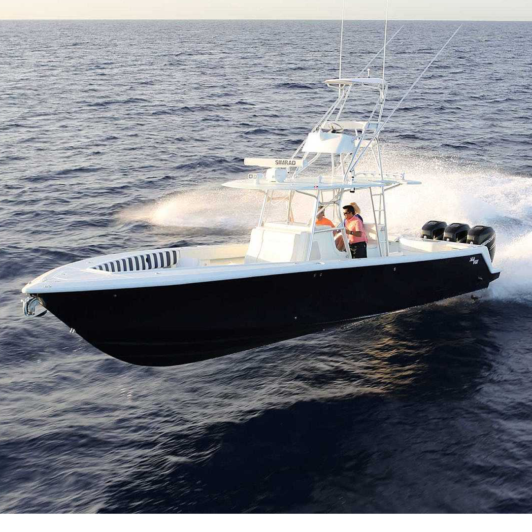 Sea Vee 390 with Triple Mercury 350 HP – 57% Faster at 2500 RPM, 27% Better Fuel Economy at 37 MPH