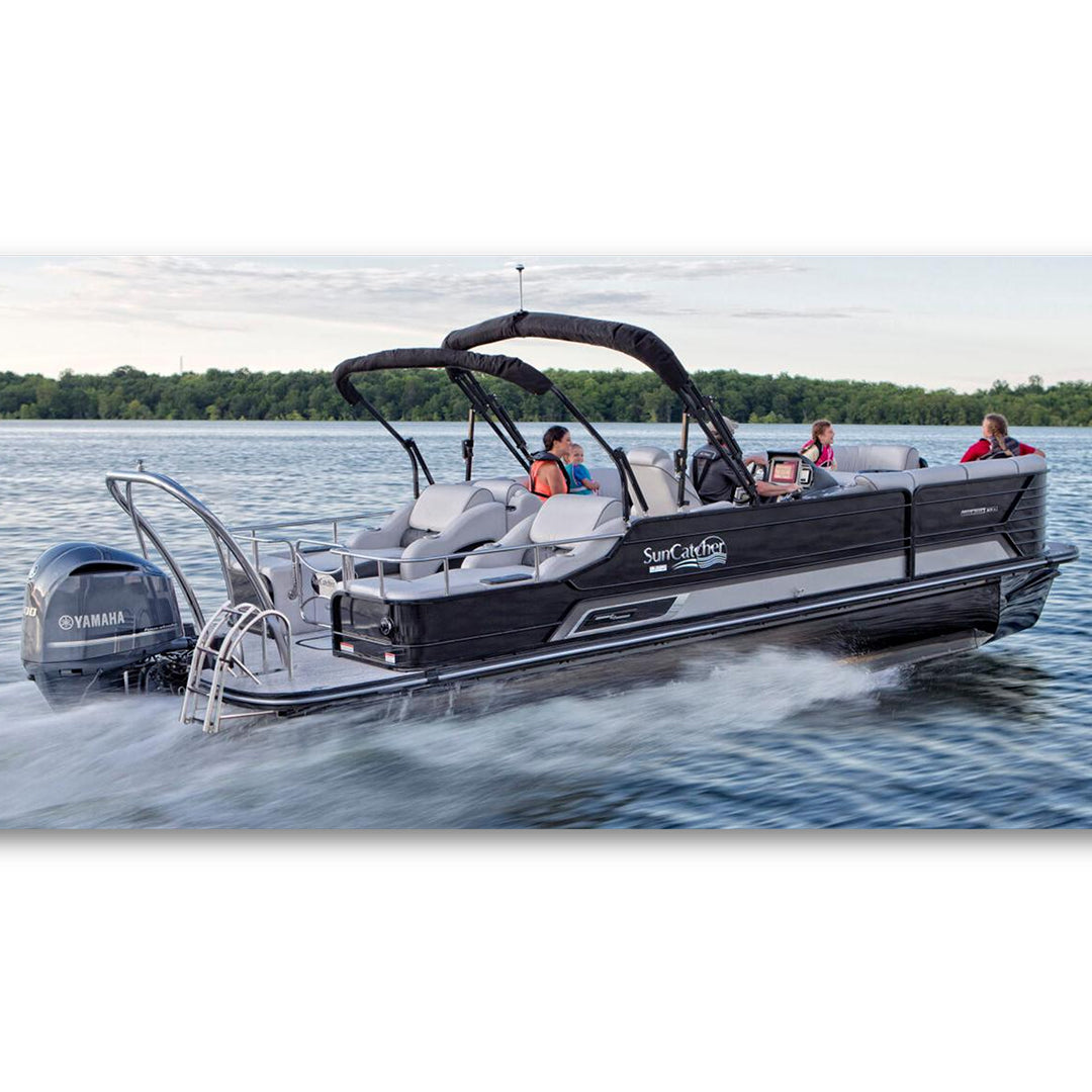 Pontoon Boat with Sharrow Propeller: G3 SunCatcher Elite 326 with Yamaha 300HP